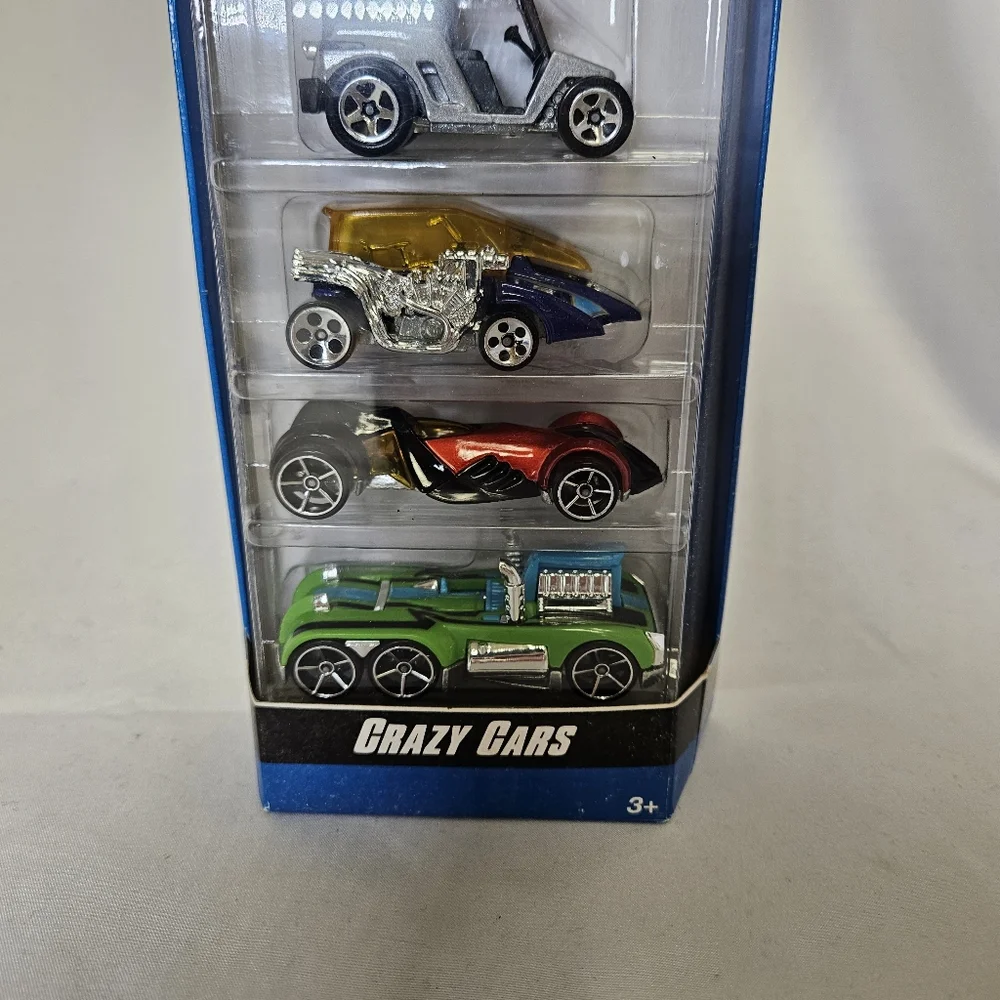 Mattel‎ Hot Wheels Crazy Cars Set of 5 Multi-Color 2007 New